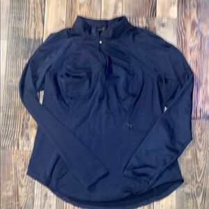 Spyder Active long sleeve Navy shirt size large 1/4 zip